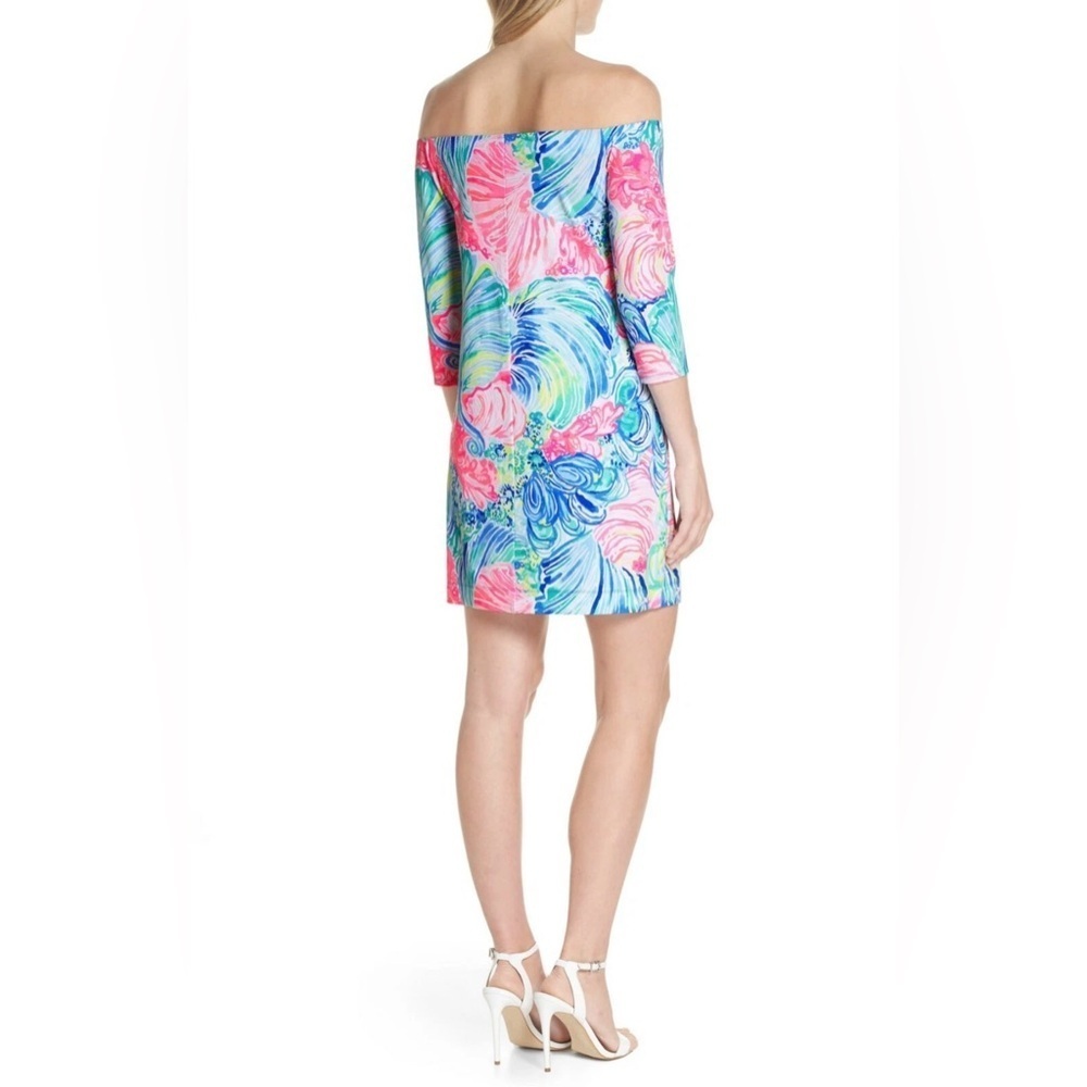 Lilly Pulitzer Off the Shoulder Dress XS – Colorful Print – Like New - Picture 3 of 12